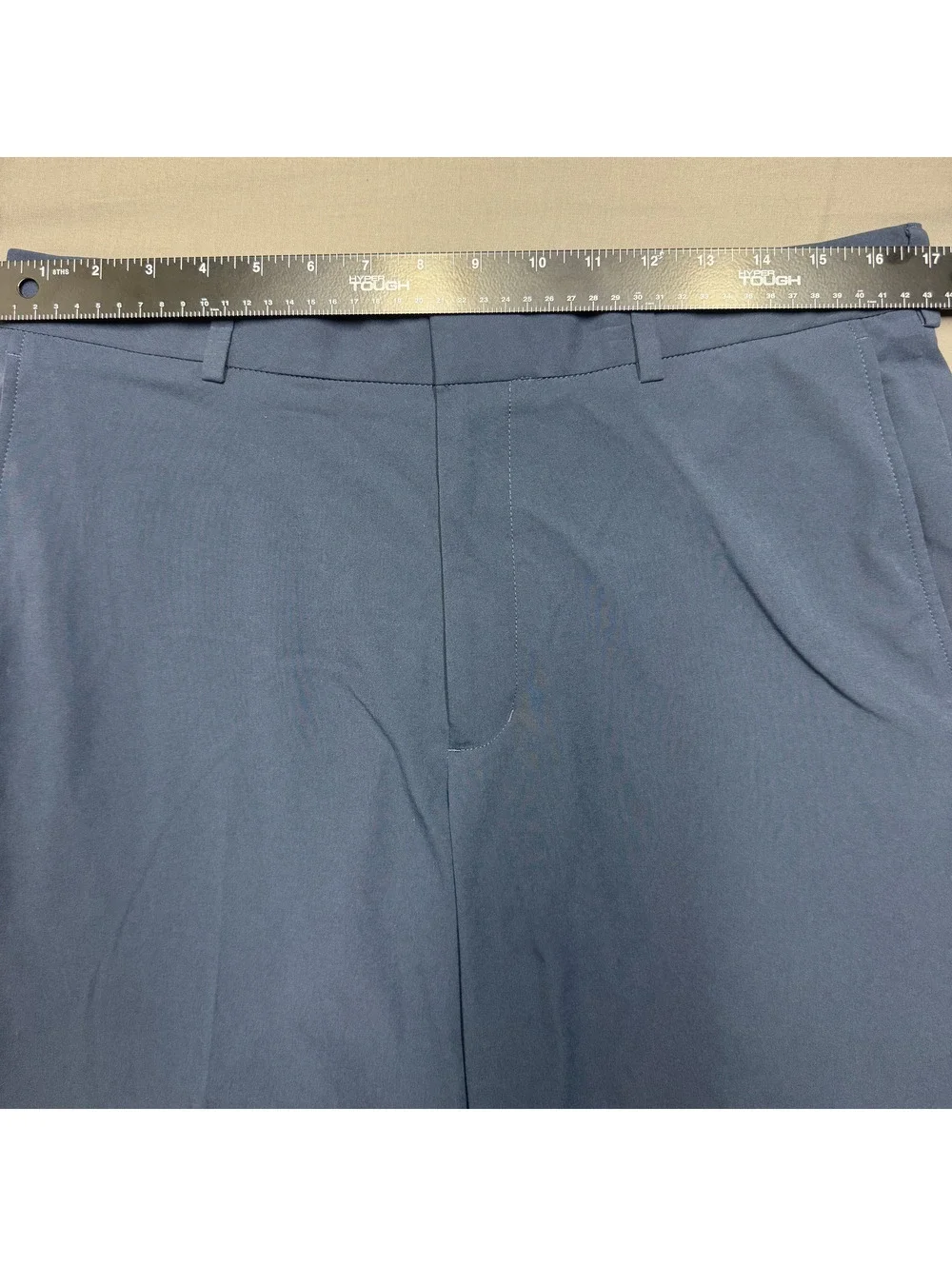 Walter Hagen Mens Golf Shorts Polyester Solid Size 34 Blue Athletic Activewear